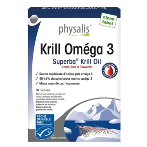 Physalis Krill Omega 3 Boite De 30 Capsules