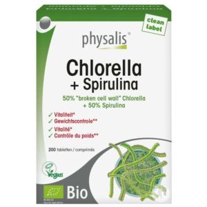 Physalis Chlorella + Spirulina Boite De 200 Comprimes