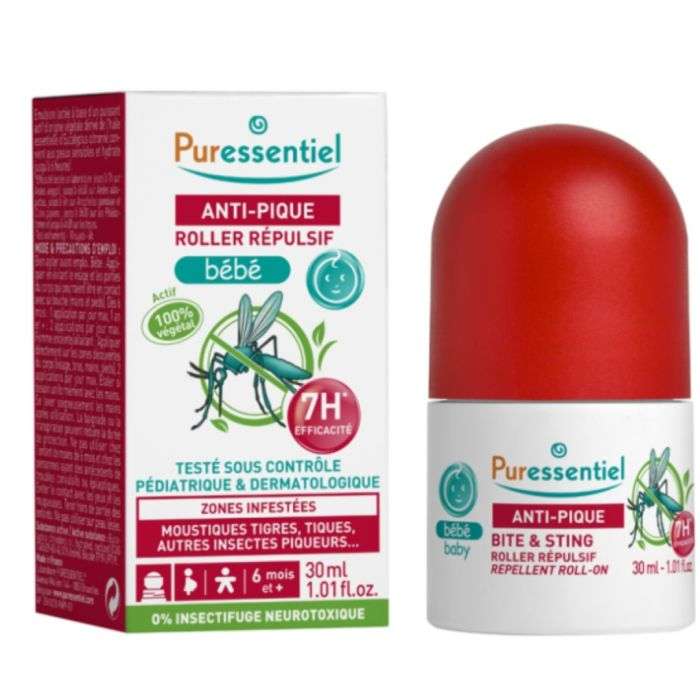 Puressentiel Anti-pique Roller Repulsif Visage Et Corps Bebe 30ml