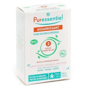 Puressentiel Assainissant Savon Surgras Peaux Seches 100g