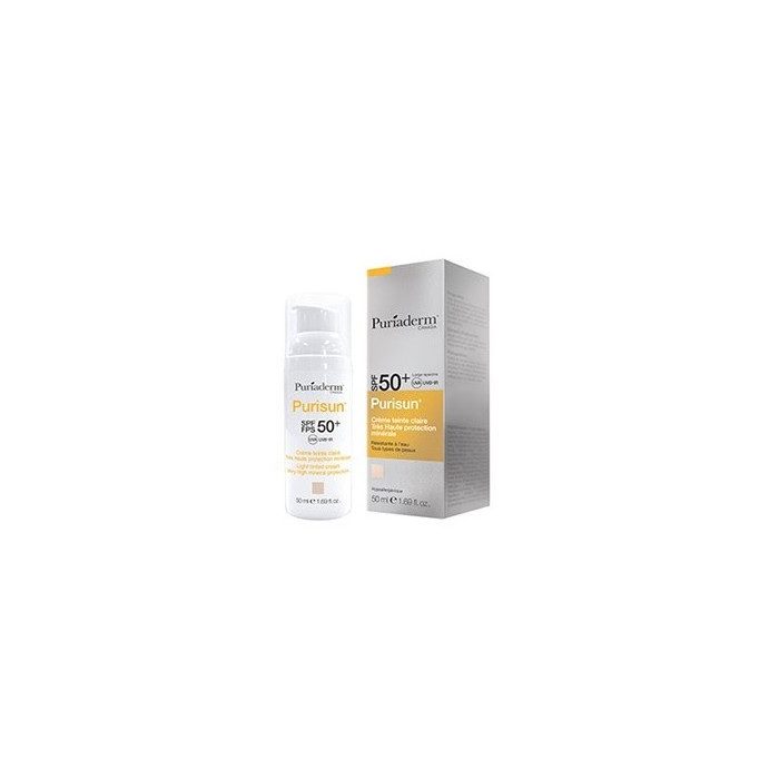 Puriaderm Purisun Ecran Teinte Claire Spf50+ 50ml