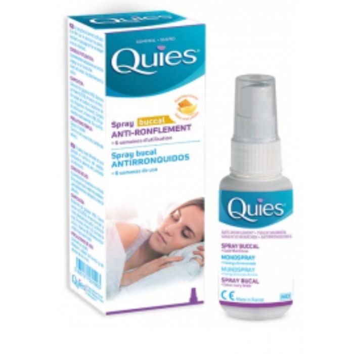 Quies Spray Buccal Anti Ronflement Gout Miel Citron 70ml