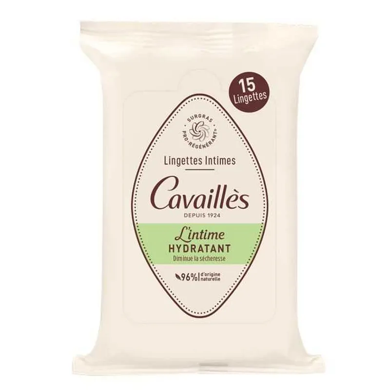 Roge Cavailles Intime Lingettes Special Secheresse Boite De 15