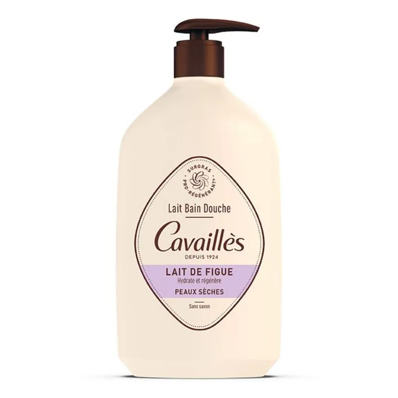 Roge Cavailles Lait Bain Douche Surgras Actif Hydratant Lait De Figue 1l