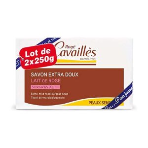 Roge Cavailles Savon Surgras Extra Doux Lait De Rose 250g*2 /unite
