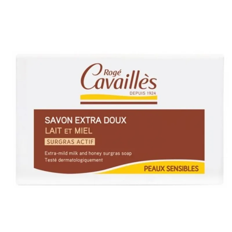 Roge Cavailles Savon Surgras Extra Doux Lait Et Miel 150g