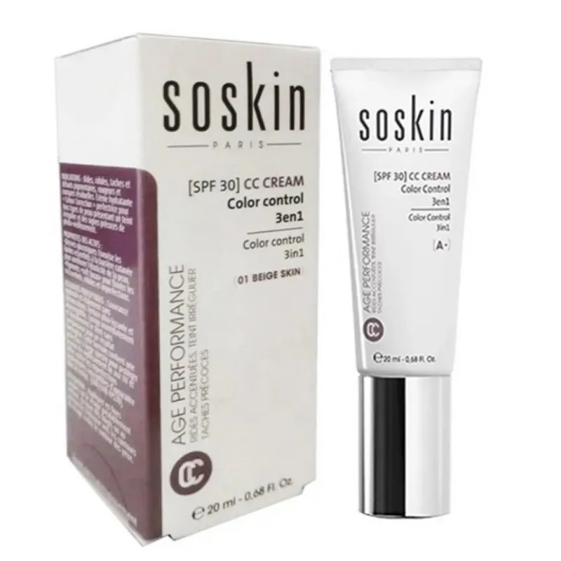 Soskin Cc Creme Color Control 3en1 Beige 01