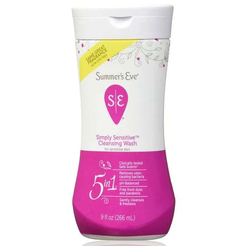 Summer's Eve Cleansing Wash Simply Sensitive 5 In 1 444ml