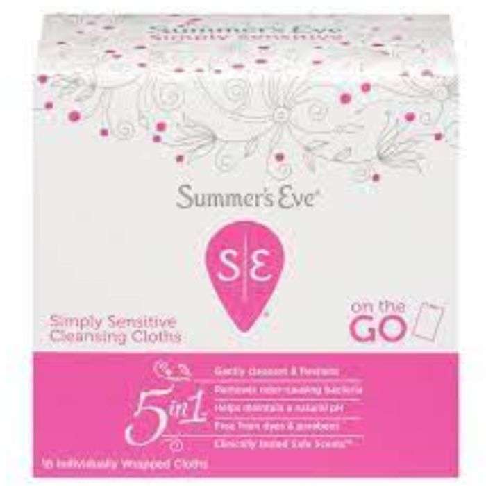 Summer's Eve Simply Sensitive 5in1 16 Cloths