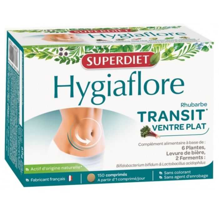 Hygiaflore Transit Ventre Plat Boite De 150 Comprimes