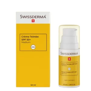 Swissderma Creme Solaire Teintee Medium Spf50+ 50ml