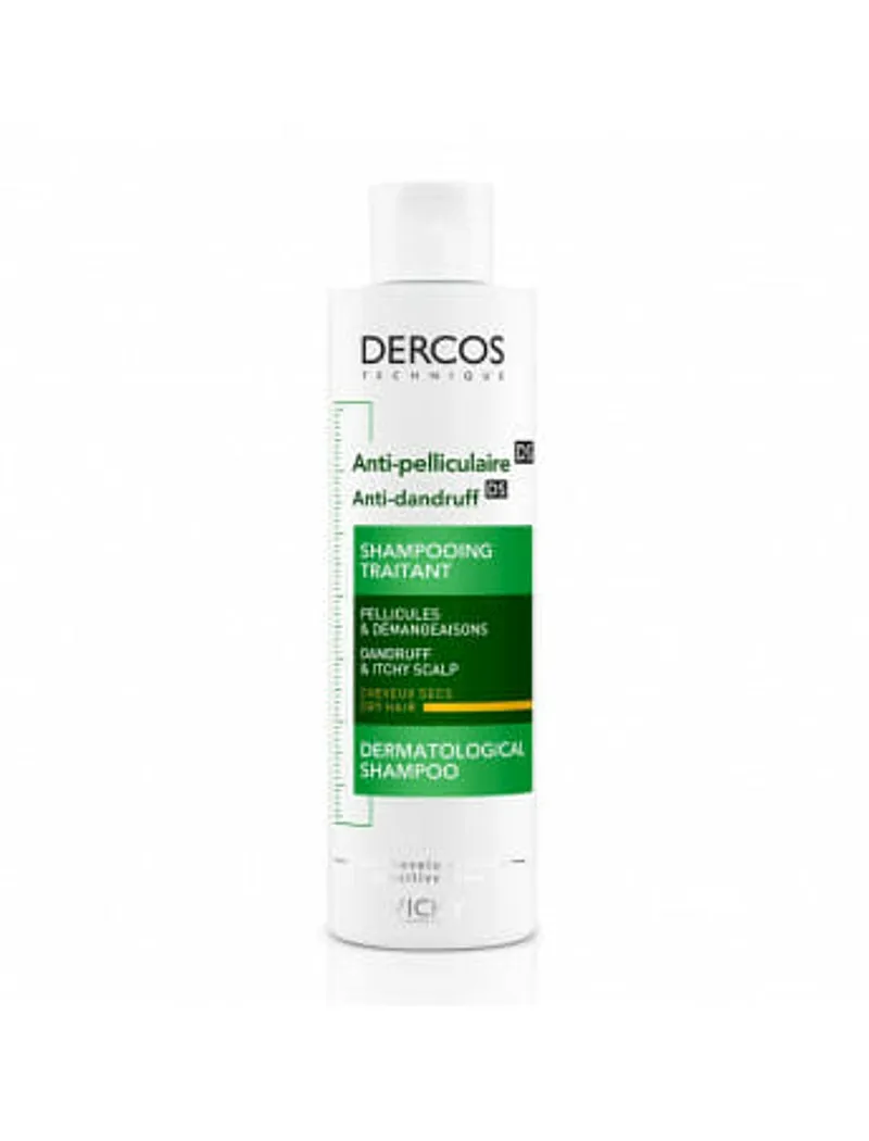Vichy Dercos Anti-pelliculaire Shampooing Traitant Cheveux Secs 200ml