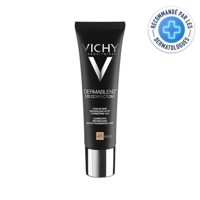 Vichy Dermablend 3d Correction Fond De Teint Numero 45 Gold 30ml