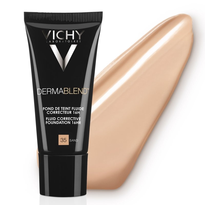 Vichy Dermablend Fond De Teint Fluide Correcteur 16h Numero 35 Sand 30ml