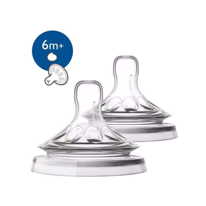 AVENT NATURAL RESPONSE LOT DE 2 TETINES 6 MOIS+