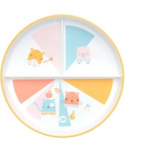 BEBE CONFORT ASSIETTE D'APPRENTISSAGE AVEC COMPARTIMENTS DOMINO