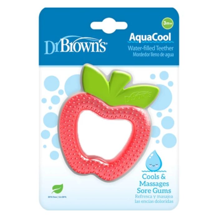 DR BROWNS ANNEAU DE DENTITION AQUACOOL POMME 3 MOIS PLUS