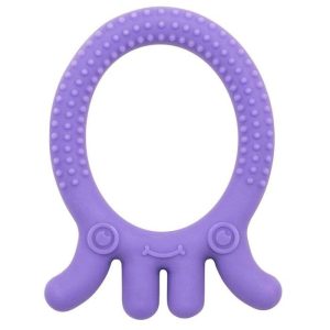 DR BROWNS ANNEAU DE DENTITION FLEXEES FRIENDS PIEUVRE VIOLET 3 MOIS+