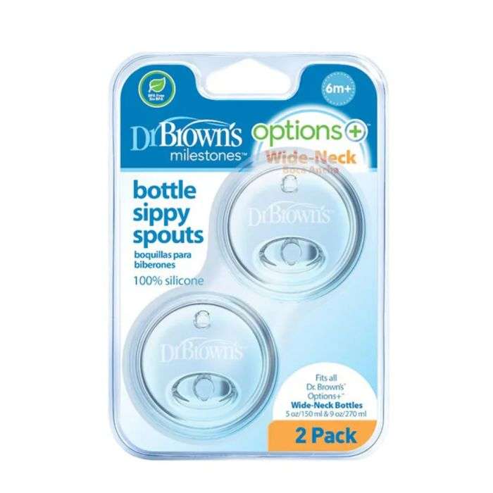 DR BROWNS OPTIONS+ TETINE TRANSITION A BEC COL LARGE PAQUET DE 2