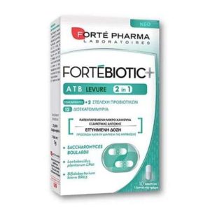 FORTE PHARMA FORTE BIOTIC+ ATB 2 EN 1 LEVURE 10 CAPSULES