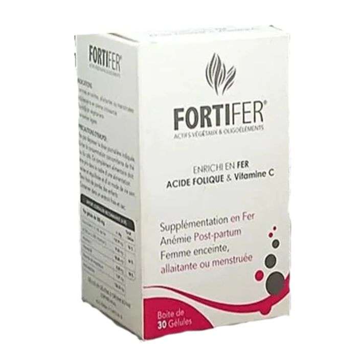 FORTIFER FER VITAMINE C ET ACIDE FOLIQUE 30 GELULES