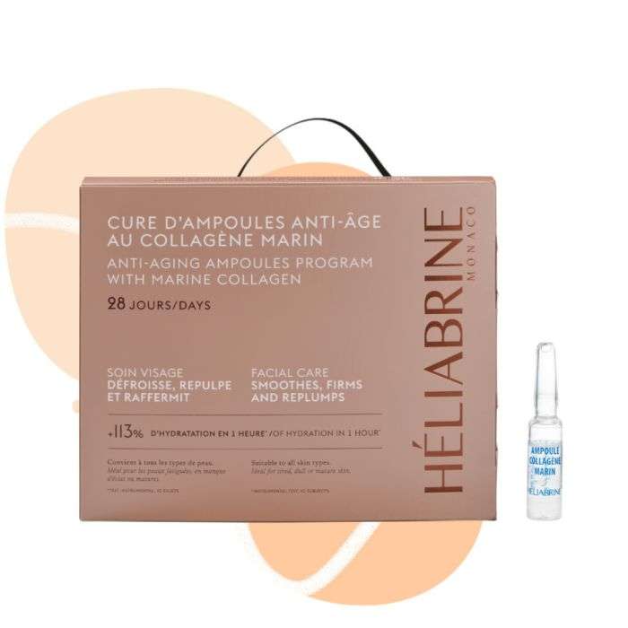 HELIABRINE AMPOULES AU COLLAGENE MARIN CURE ANTI AGE 28 JOURS