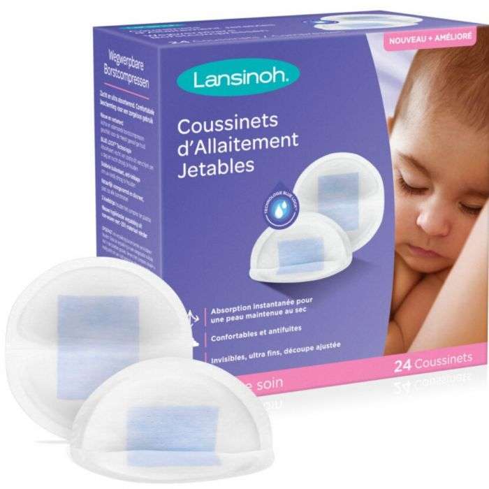 LANSINOH COUSSINETS D'ALLAITEMENT JETABLES 24 PIECES