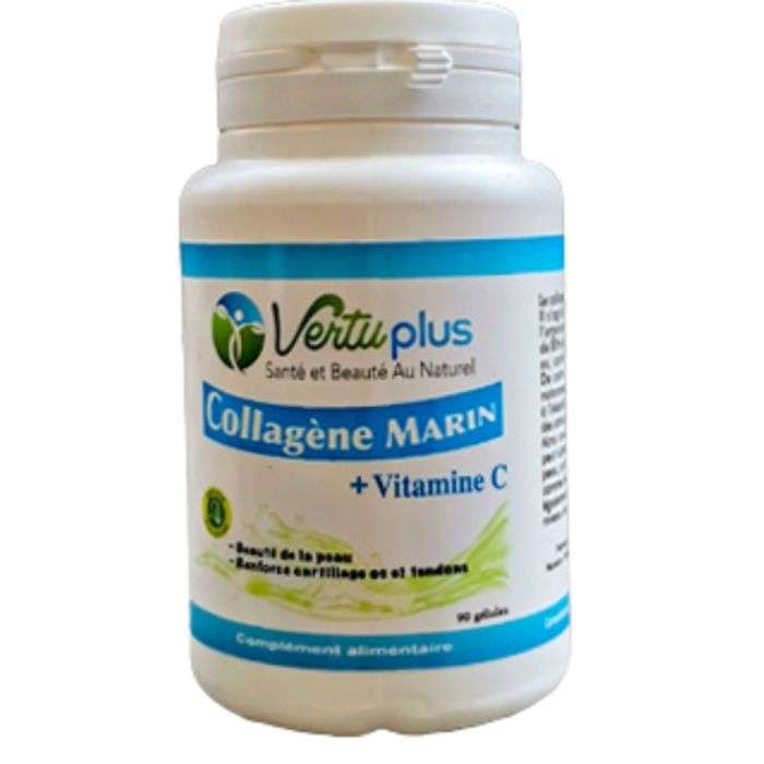 VERTUPLUS COLLAGENE MARIN + VITAMINE C 90 GELULE