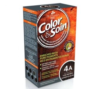 3 CHENES COLOR ET SOIN COLORATION PERMANENTE 4A MARRON GLACE 135 ML