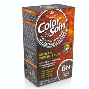 3 CHENES COLOR ET SOIN COLORATION PERMANENTE 6N BLOND FONCE 135 ML