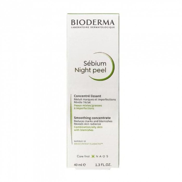 BIODERMA SEBIUM PEEL CONCENTRE LISSANT NUIT PEAUX SENSIBLES A MIXTES