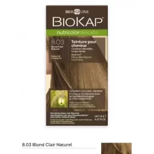 BIOKAP NUTRICOLOR DELICATO TEINTURE POUR CHEVEUX BLOND CLAIR NATUREL 8, 03