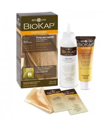 BIOKAP NUTRICOLOR NUTRICOLOR TEINTURE POUR CHEVEUX BLOND TRÈS CLAIR 9, 0