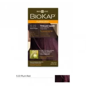 BIOKAP NUTRICOLOR NUTRICOLOR TEINTURE POUR CHEVEUX ROUGE PRUNE 5, 22