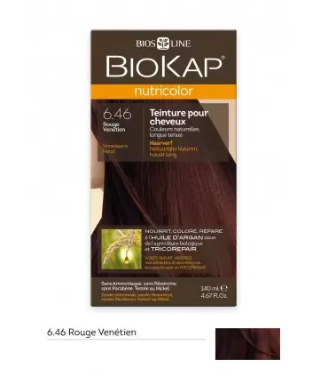 BIOKAP NUTRICOLOR NUTRICOLOR TEINTURE POUR CHEVEUX ROUGE VÉNETIEN 6, 46