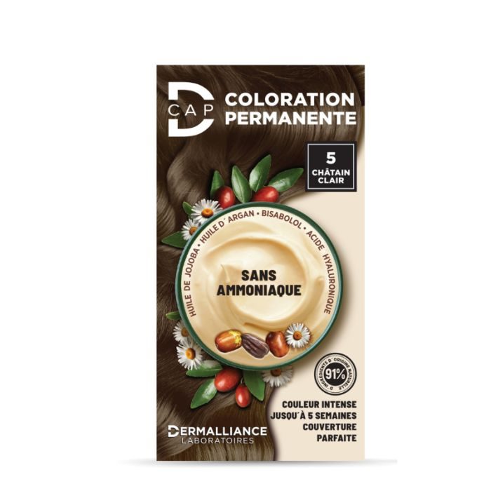 D CAP COLORATION PERMANENTE N 5 CHATAIN CLAIR