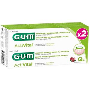 GUM COFFRET DENTIFRICE ACTIVITAL LOT DE 2*75 ML REF 6050