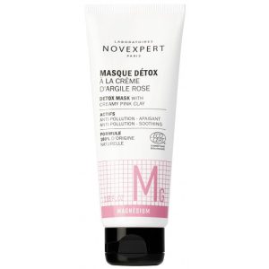 NOVEXPERT LA GAMME MAGNÉSIUM LE MASQUE DETOX A LA CREME D'ARGILE ROSE 75ML