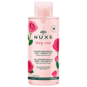 NUXE EAU MICELLAIRE APAISANTE ROSE FLORALE 3 EN 1 VISAGE ET YEUX 750 ML