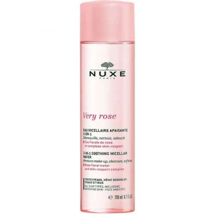 NUXE VERY ROSE EAU MICELLAIRE APAISANTE 3 EN 1 TOUS TYPES DE PEAUX 200 ML