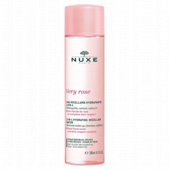 NUXE VERY ROSE EAU MICELLAIRE HYDRATANTE 3 EN 1 200 ML PEAUX SECHES