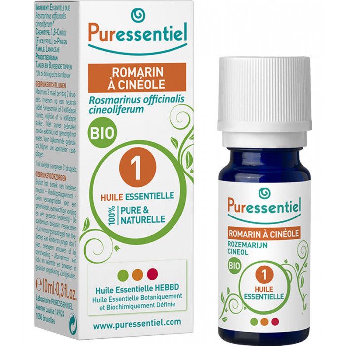 PURESSENTIEL HUILE ESSENTIELLE DE ROMARIN A CINEOL BIO 10ML