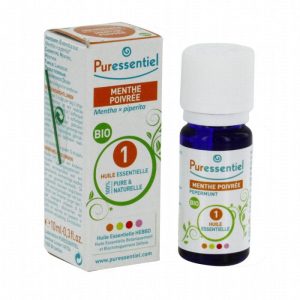 PURESSENTIEL HUILE ESSENTIELLE MENTHE POIVREE BIO 10 ML
