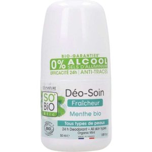 SO BIO DEO SOIN FRAICHEUR MENTHE BIO TOUS TYPES DE PEAUX 50 ML
