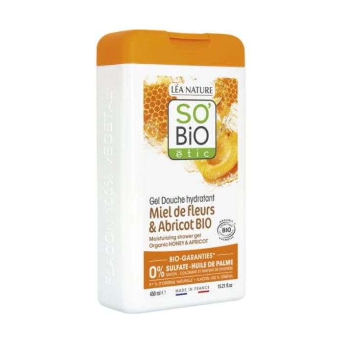 So Bio Gel Douche Miel Abricot 450Ml