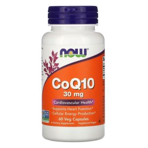 NOW Foods, CoQ10, 30 mg, 60 capsules végétariennes