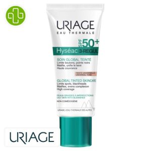 Uriage Hyséac 3-Regul Soin Global Teinte Universelle Boutons & Points Noirs Spf50+ – 40ml