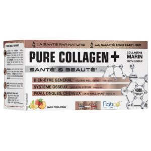 Eric Favre Pure Collagen+ Saveur Pêche Citron Ampoules – 10x15ml