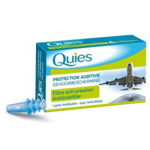 QUIES PROTECTION AUDITIVE AVION adulte filtre anti-pression 1 paire