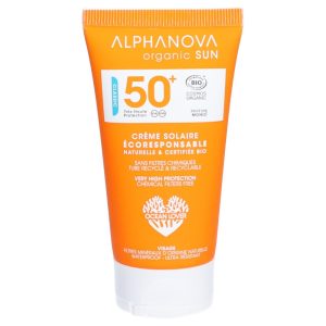 Alphanova Organic Sun Ecran Solaire Invisible en Crème Spf50 – 50g